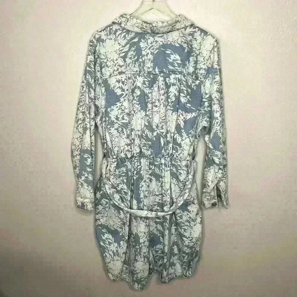 Eloquii Elements Floral Denim Romper 22 - Picture 12 of 12